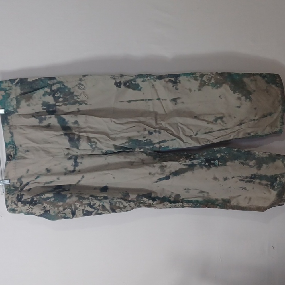 Basic Editions Men's Green and Brown Cargo Pants 42×29